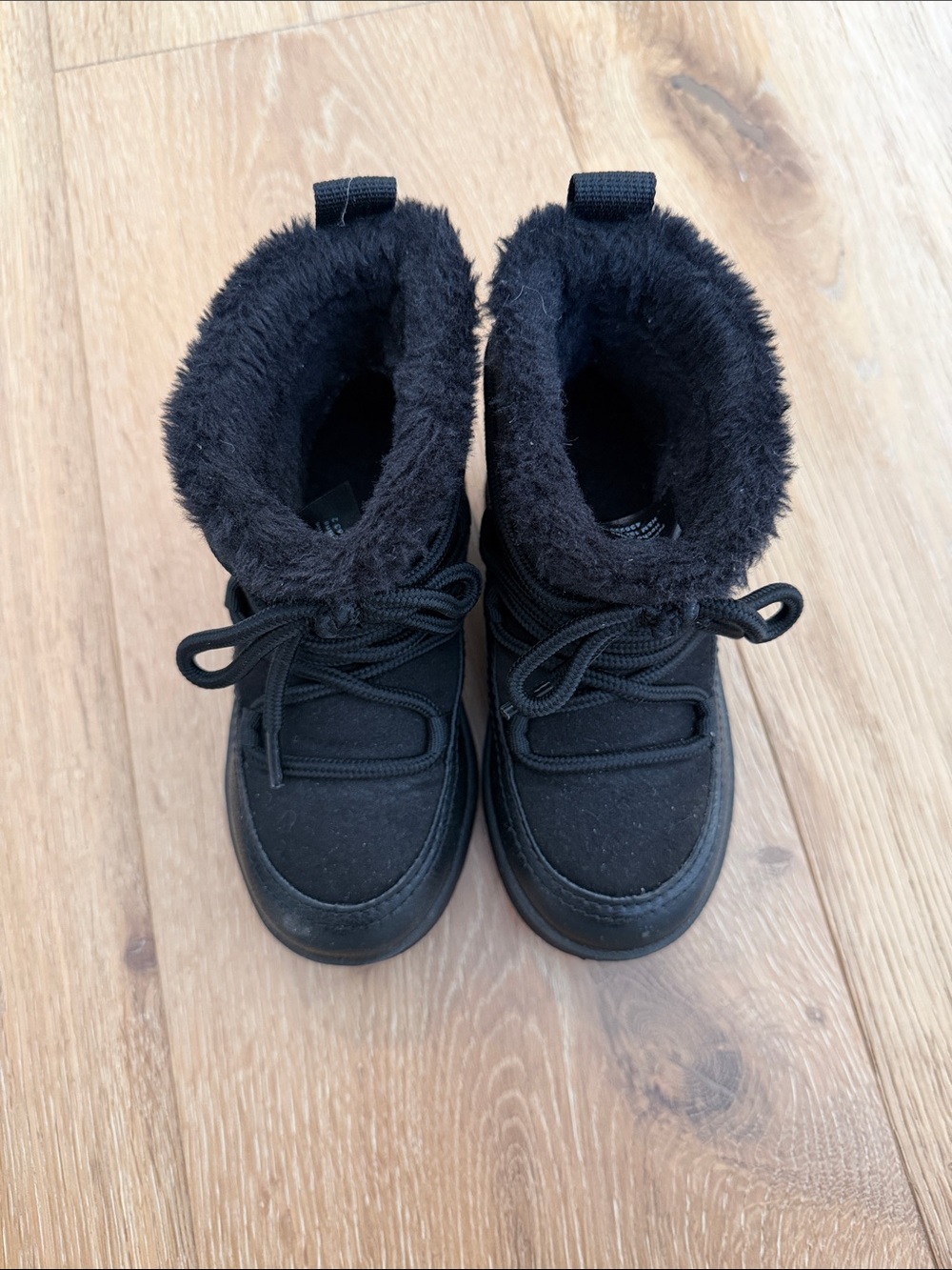H&M Black Fleece-Lined Kids Boots